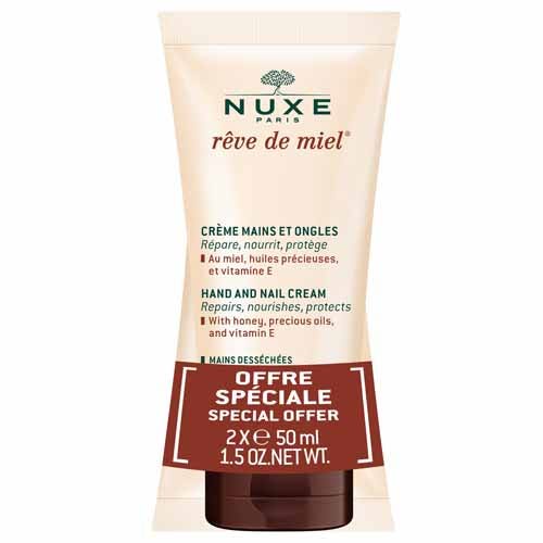 Nuxe Reve De Miel Hand And Nail Cream Duo Set 2x50ml   100 ml