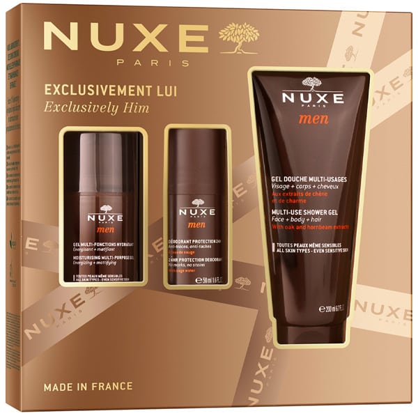Nuxe Men Set Deo Spray 50ml/ Cream 50ml/ Shower Gel 200ml   set x 300 ml