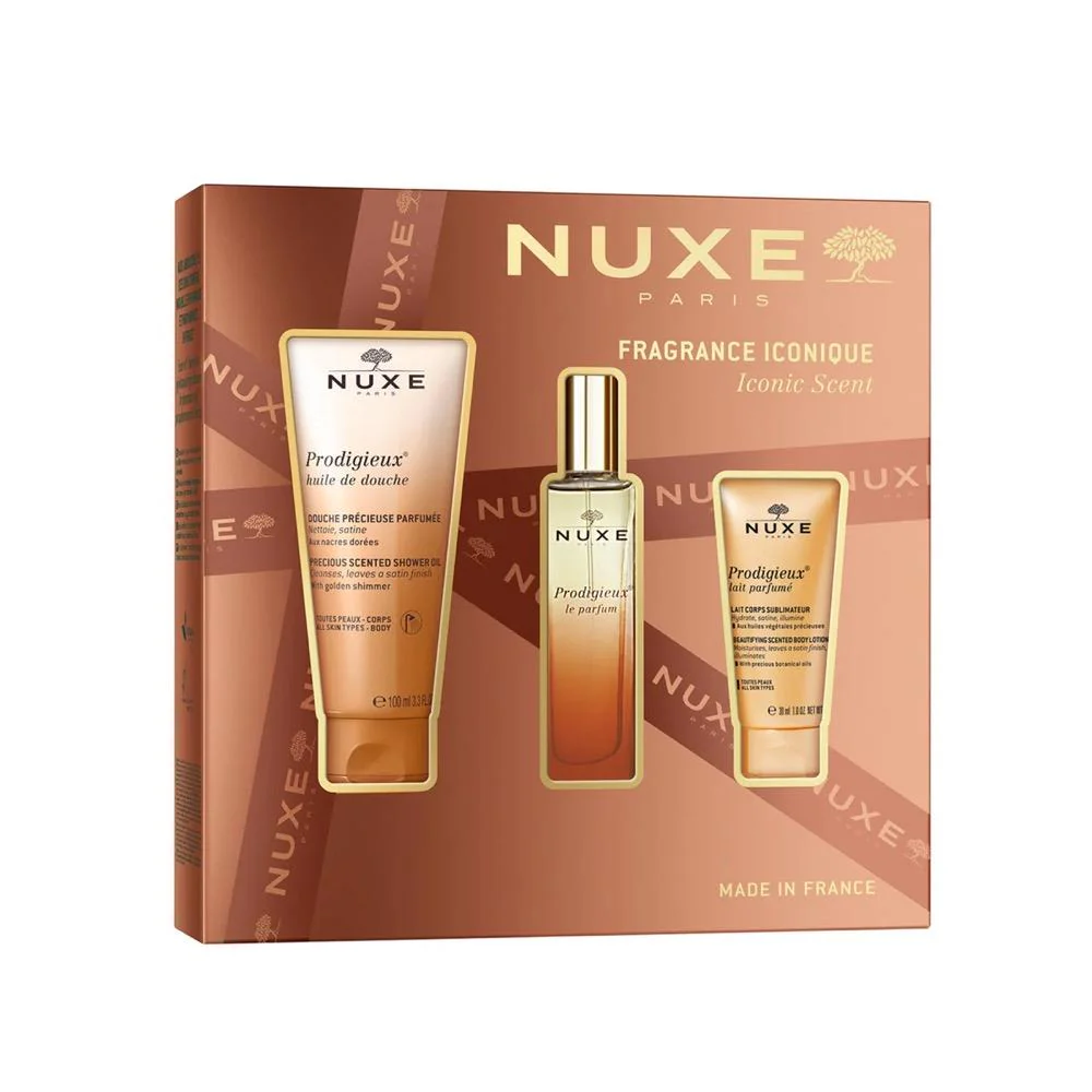 Nuxe Parfum Prodigieux Set Shower Oil 100ml/Parfum Spray 30ml/Body Lotion 30ml   set x 160 ml
