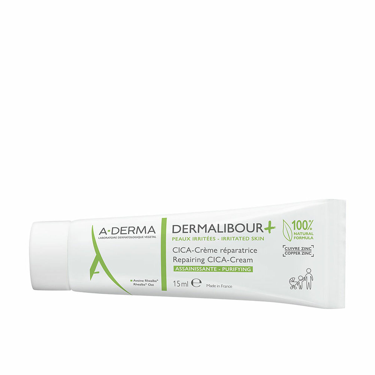 A-Derma Dermalibour Cica-Cream 24ωρη Κρέμα Προσώπου Ημέρας για Ενυδάτωση 15ml