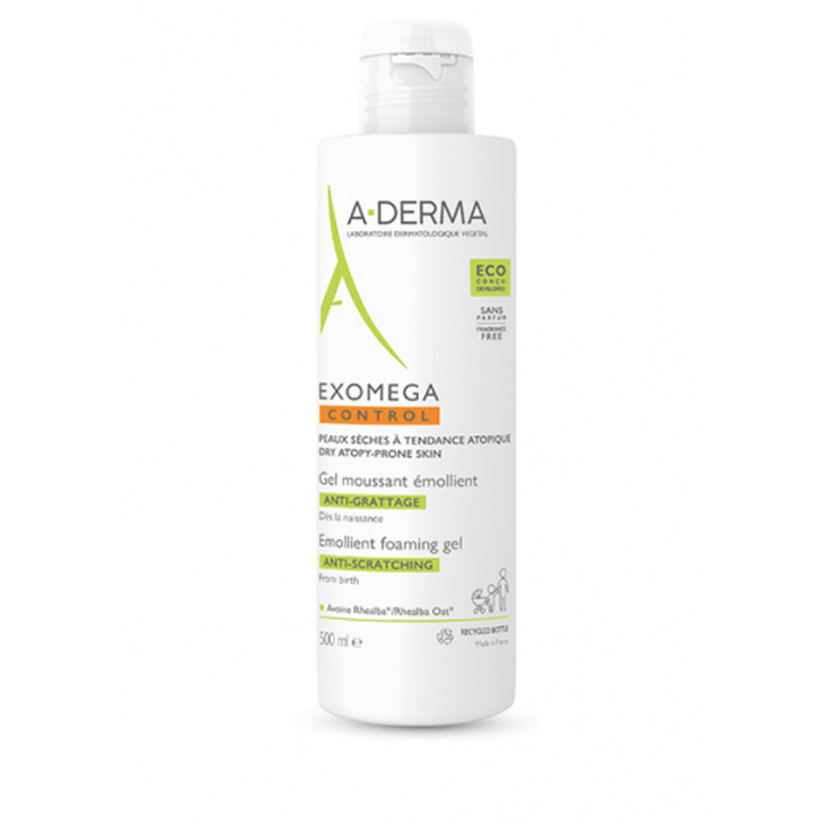 A-DERMA EXOMEGA CONTROL αντιερεθιστικό μαλακτικό αφριστικό τζελ  500 m