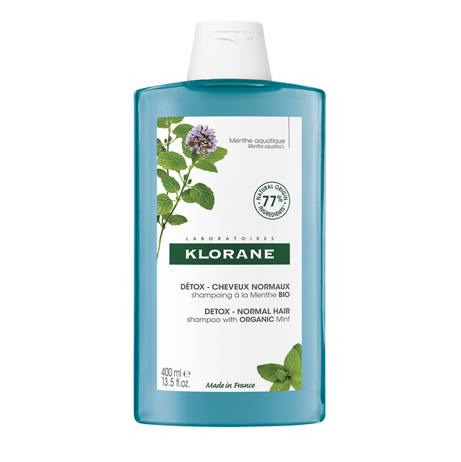 KLORANE DETOX σαμπουάν μέντας bio 400 ml