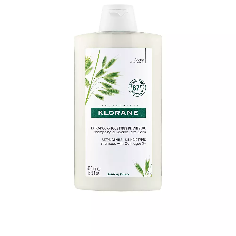 Klorane Ultra-Gentle Shampoo With Oat Milk All Hair Types   400 ml