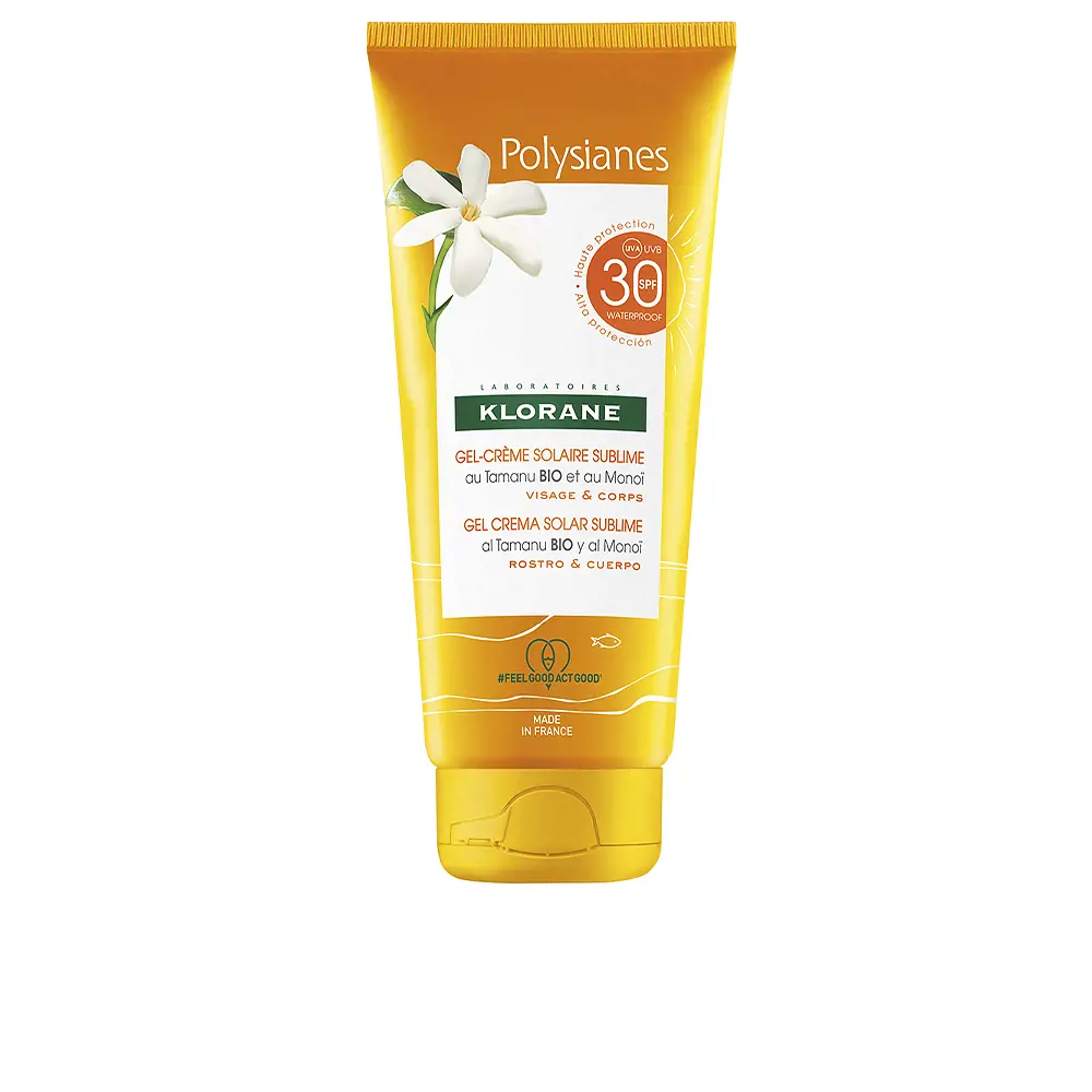 KLORANE MONOÏ Y TAMANU BIO gel crema solar sublime  SPF30 200 ml