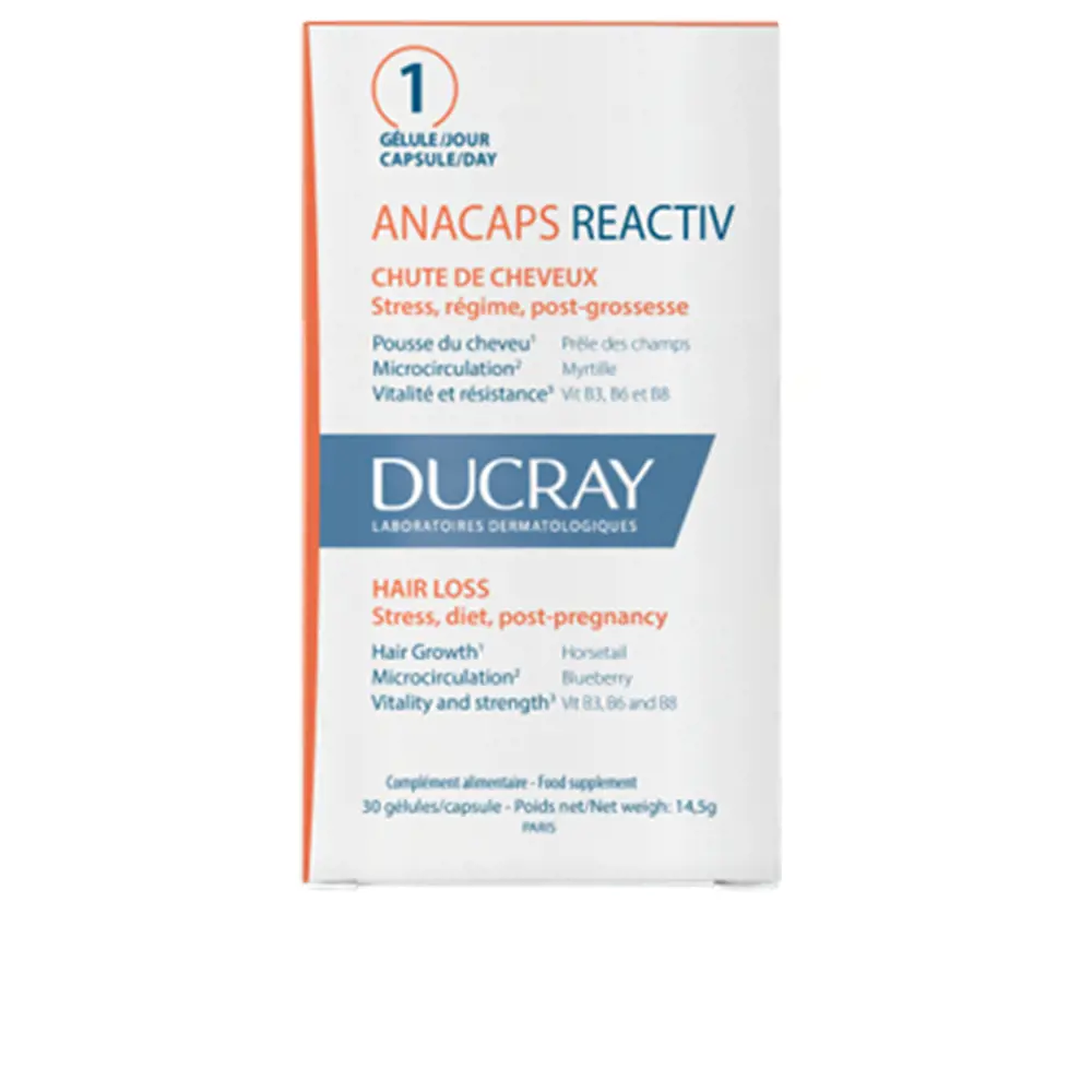 DUCRAY ANACAPS REACTIV food supplement 30 capsules