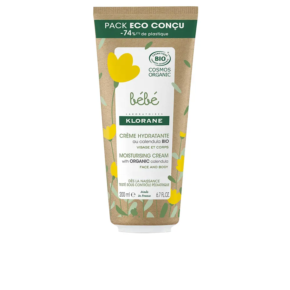Klorane για Ενυδάτωση BÉBÉ BIO moisturizing cream packaging eco 200 ml