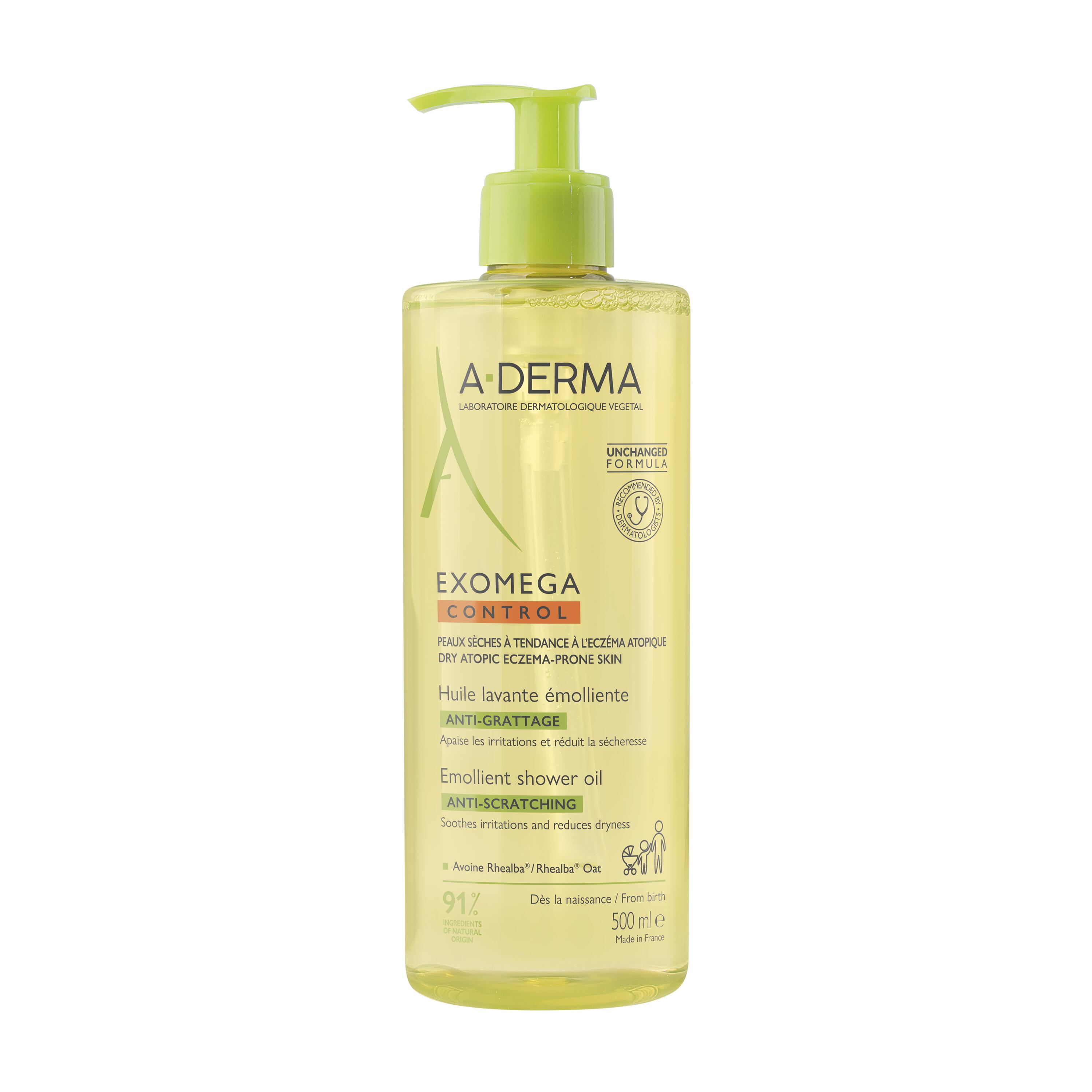 A-Derma Exomega Control Emollient Shower Oil   500 ml