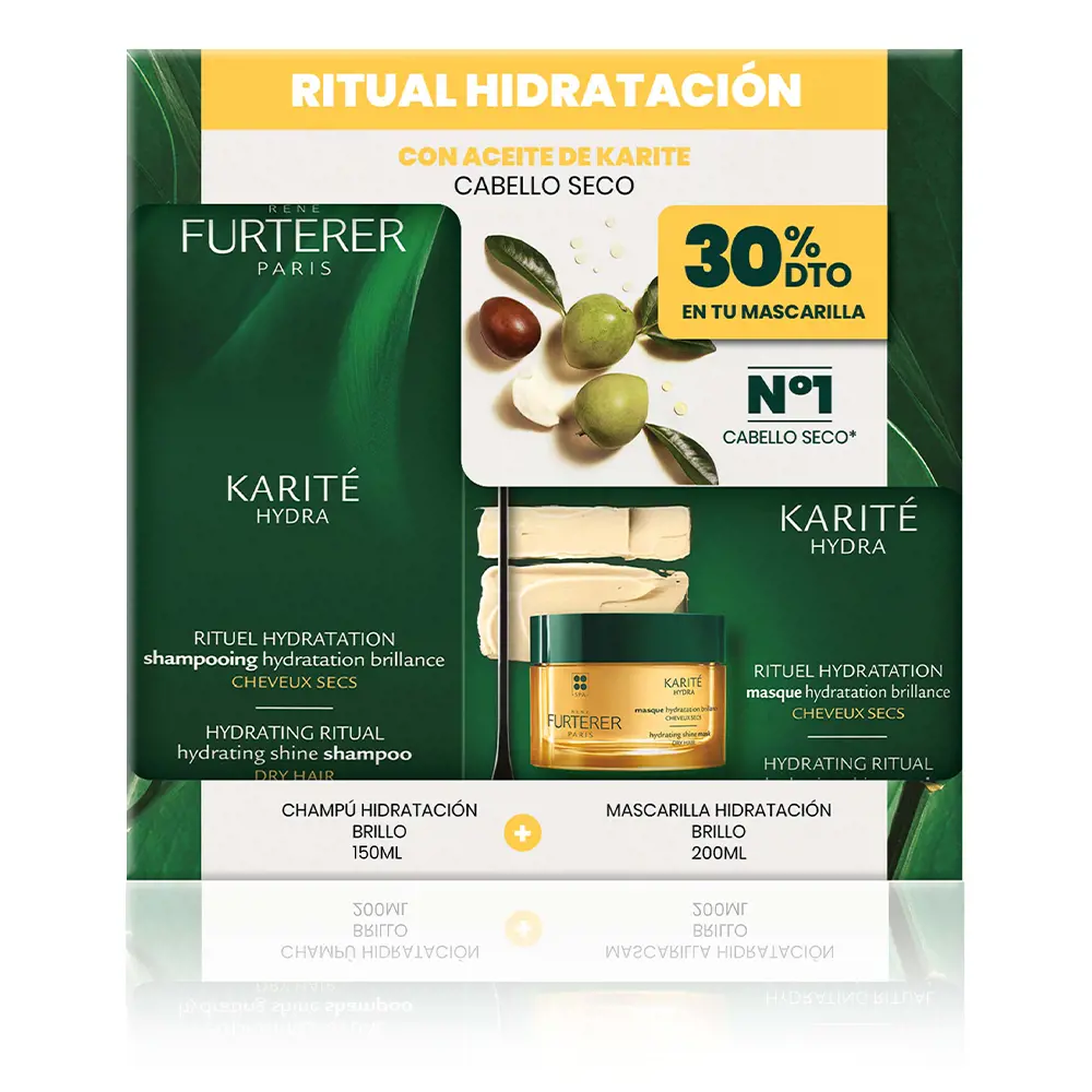 RENE FURTERER KARITÉ HYDRA CHAMPÚ HIDRATACIÓN set 2 pz