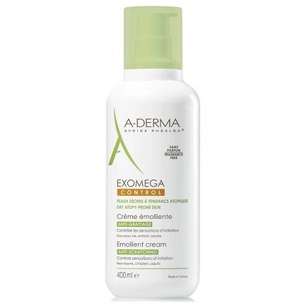A-DERMA EXOMEGA CONTROL emollient cream pack 2 x 400 ml