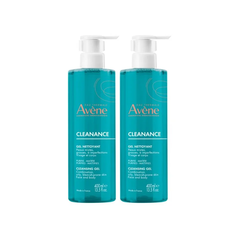 AVÈNE CLEANANCE cleansing gel pack 2 x 400 ml
