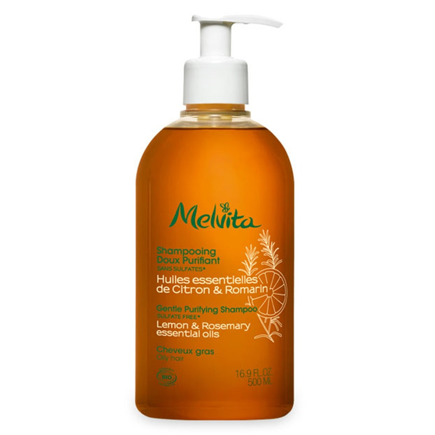 Melvita Gentle Purifying Shampoo Oily Hair   500 ml