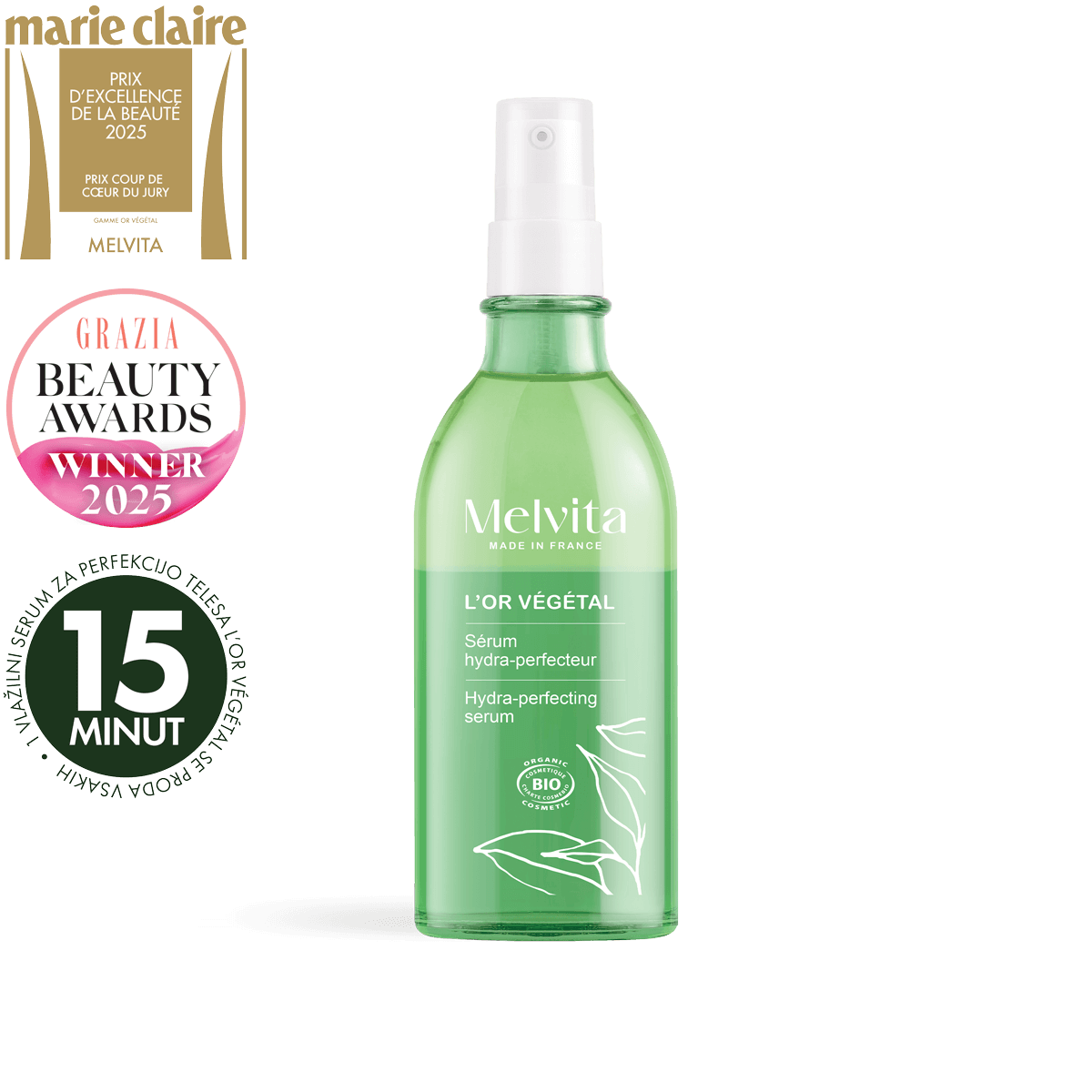 MELVITA L'OR VÉGÉTAL SET OF 2 pcs Body serum 100 ml + Candle 1 u