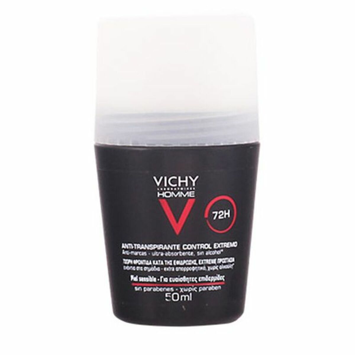 Vichy Homme Roll On Deodorant Sensitive Skin 72H   50 ml
