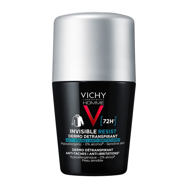 Vichy Homme Invisible Resist 72H Deo Roll-On   50 ml