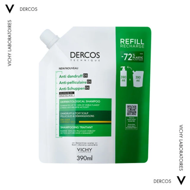 VICHY DERCOS anti-dandruff for oily hair refill 500 ml