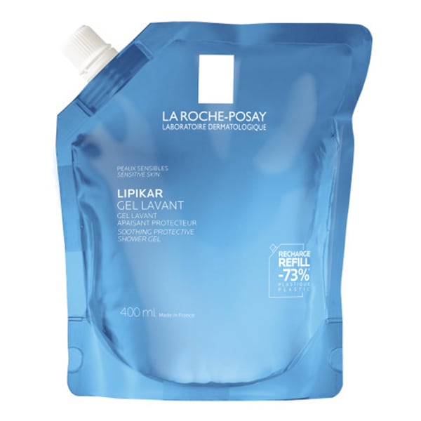 LA ROCHE POSAY LIPIKAR physiological shower gel suitable for sensitive and dry skin, 400 ml refill