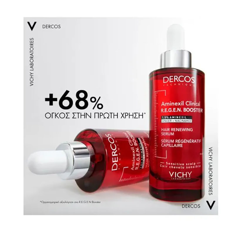 VICHY DERCOS AMINEXIL CLINICAL REGEN booster serum anti-hair loss and hair regeneration 90 ml