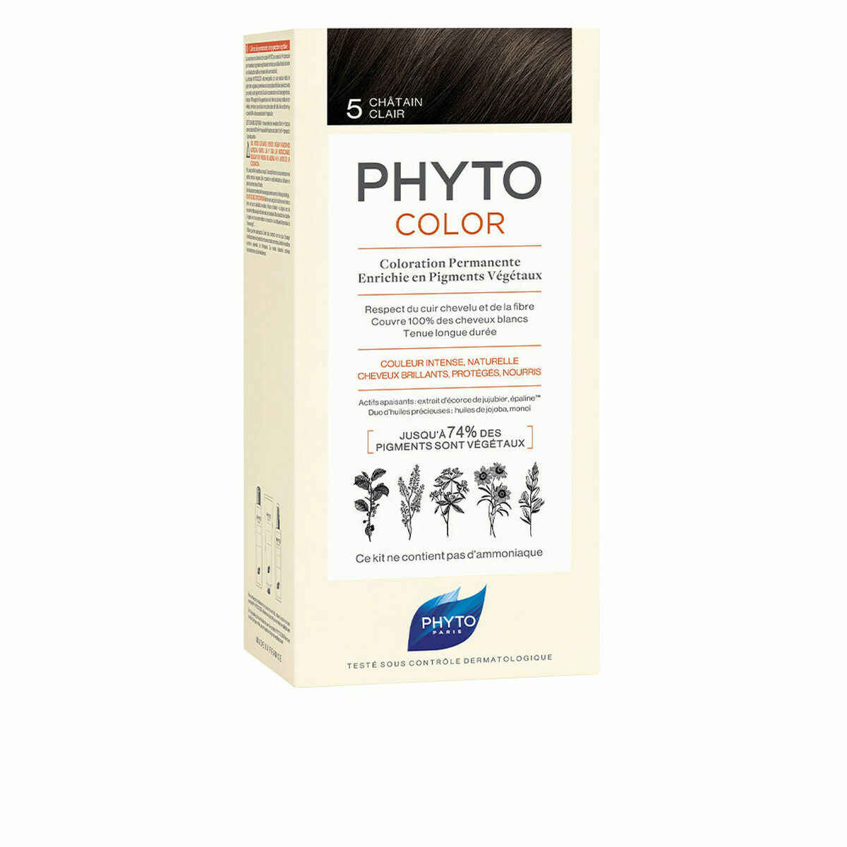 PHYTO COLOR coloration permanent #5-light brown 3 u