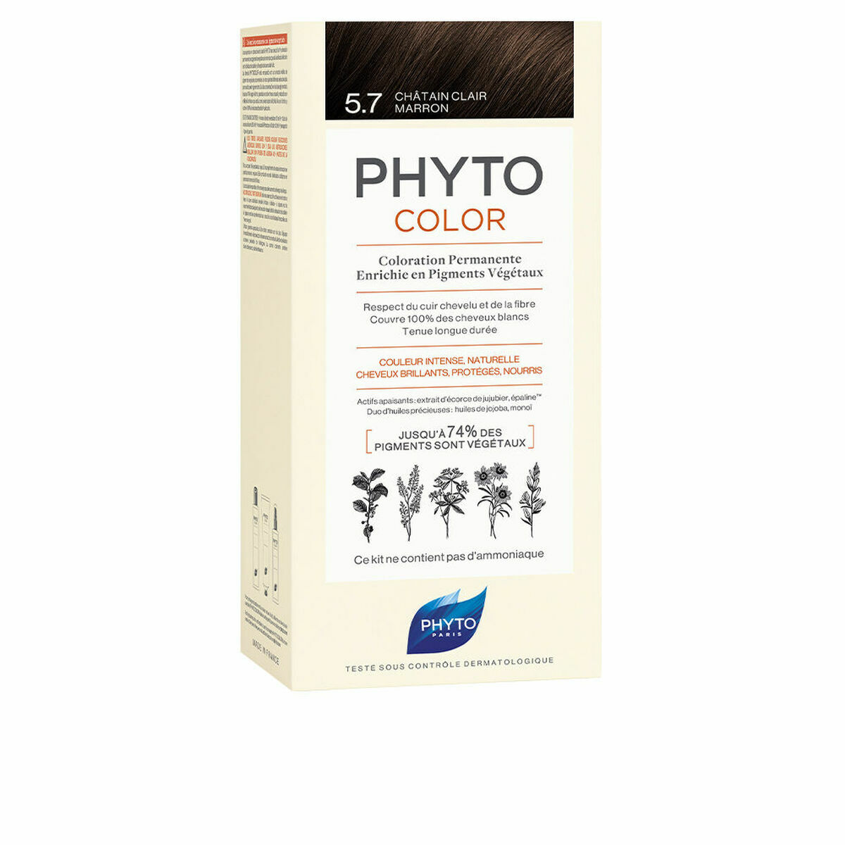 PHYTO COLOR coloration permanent #5.7-light brown brown 3 u