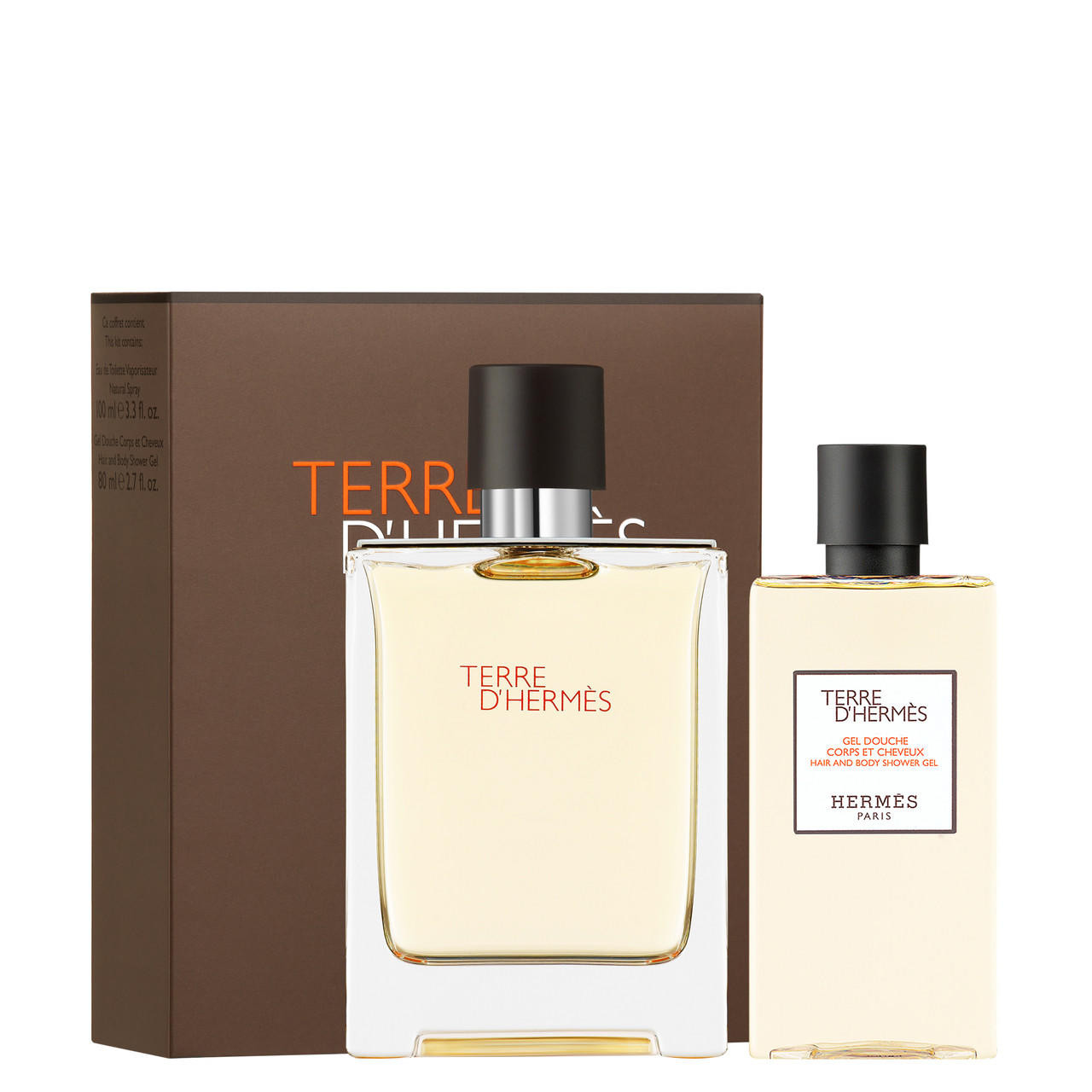 Hermes Terre D'Hermes Giftset Edt Spray 100ml/Shower Gel 80ml   set x 180 ml