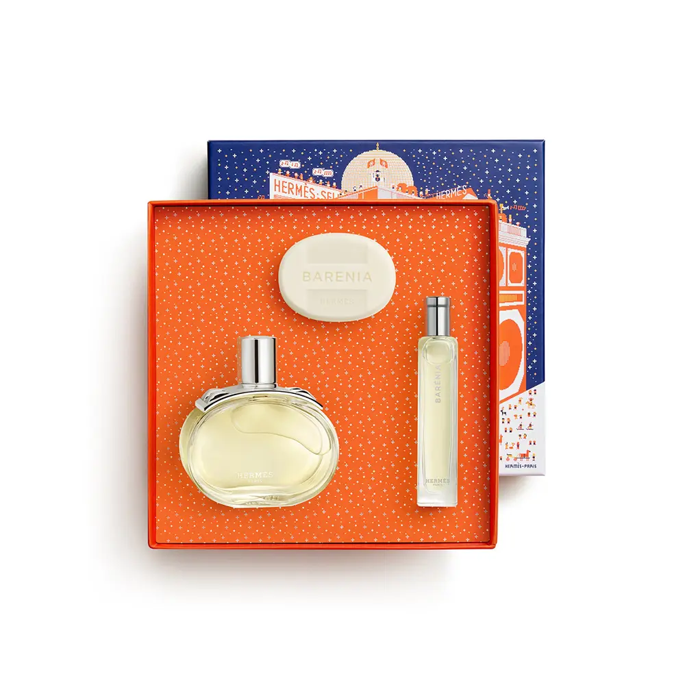 HERMÈS BARÉNIA CASE 3 pcs Eau de Parfum spray 100 ml + Soap 25 gr + Eau de Parfum 15 ml
