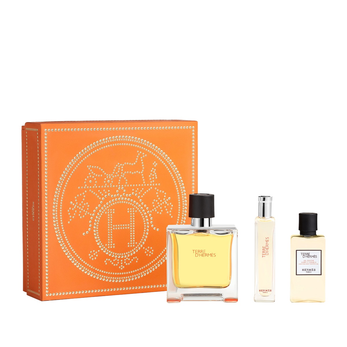 Hermès Terre d'Hermes Parfum M Set - Parfum 75 ml + Parfum 15 ml + sh/gel 40 ml