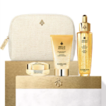 GUERLAIN ABEILLE ROYALE WATER-BASED OIL TREATMENT SET 4 pcs Advanced Youth Water Oil 50 ml + Day Cream 15 ml + Facial Cleanser 40 ml + Toiletry Bag