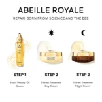 GUERLAIN ABEILLE ROYALE NIGHT CREAM TREATMENT CASE 4 pcs Night cream 50 ml + Day cream 15 ml + Advanced youth water oil 5 ml + Toiletry bag - Image 2