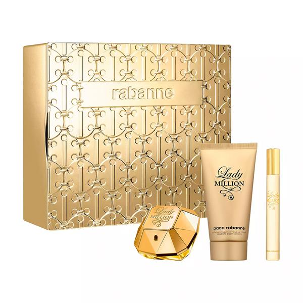 Paco Rabanne Lady Million W Set - EdP 80 ml + b/lot 100 ml + EdP 10 ml