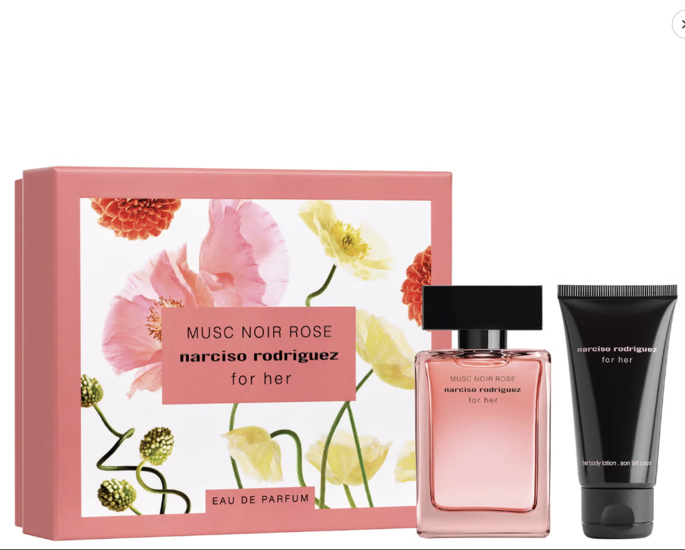 Narciso Rodriguez Musc Noir Rose For Her Giftset Edp Spray 50ml/Body Lotion 50ml   set x 100 ml
