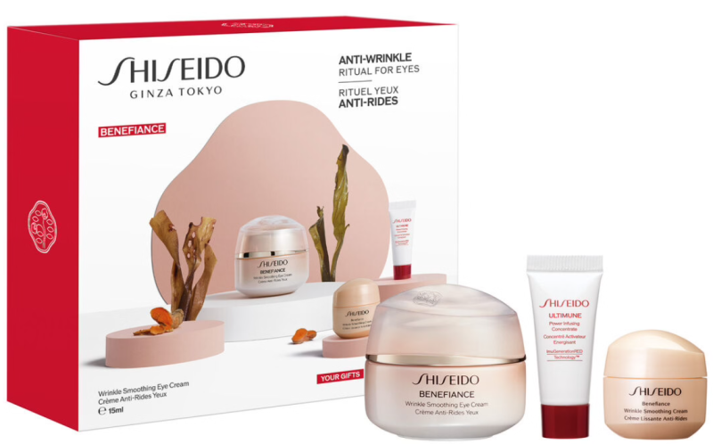 SHISEIDO BENEFIANCE WRINKLE SMOOTHING CREAM CASE 4 pcs