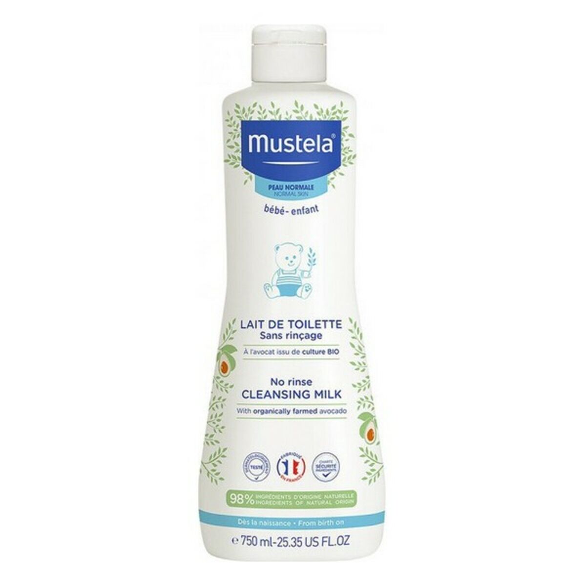 MUSTELA BÉBÉ cleansing milk no rinse 750 ml