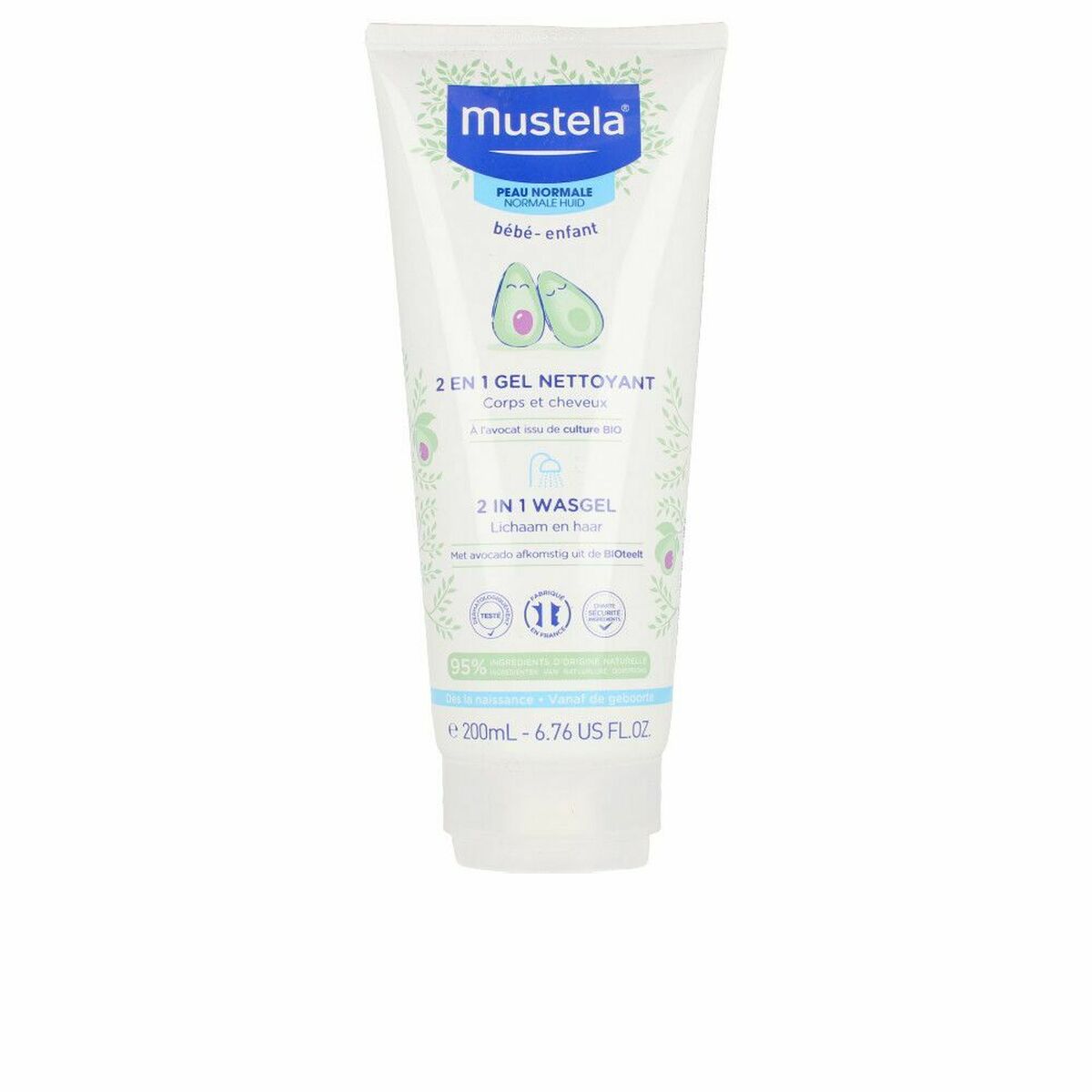 Mustela 2-In-1 Cleansing Gel   200 ml