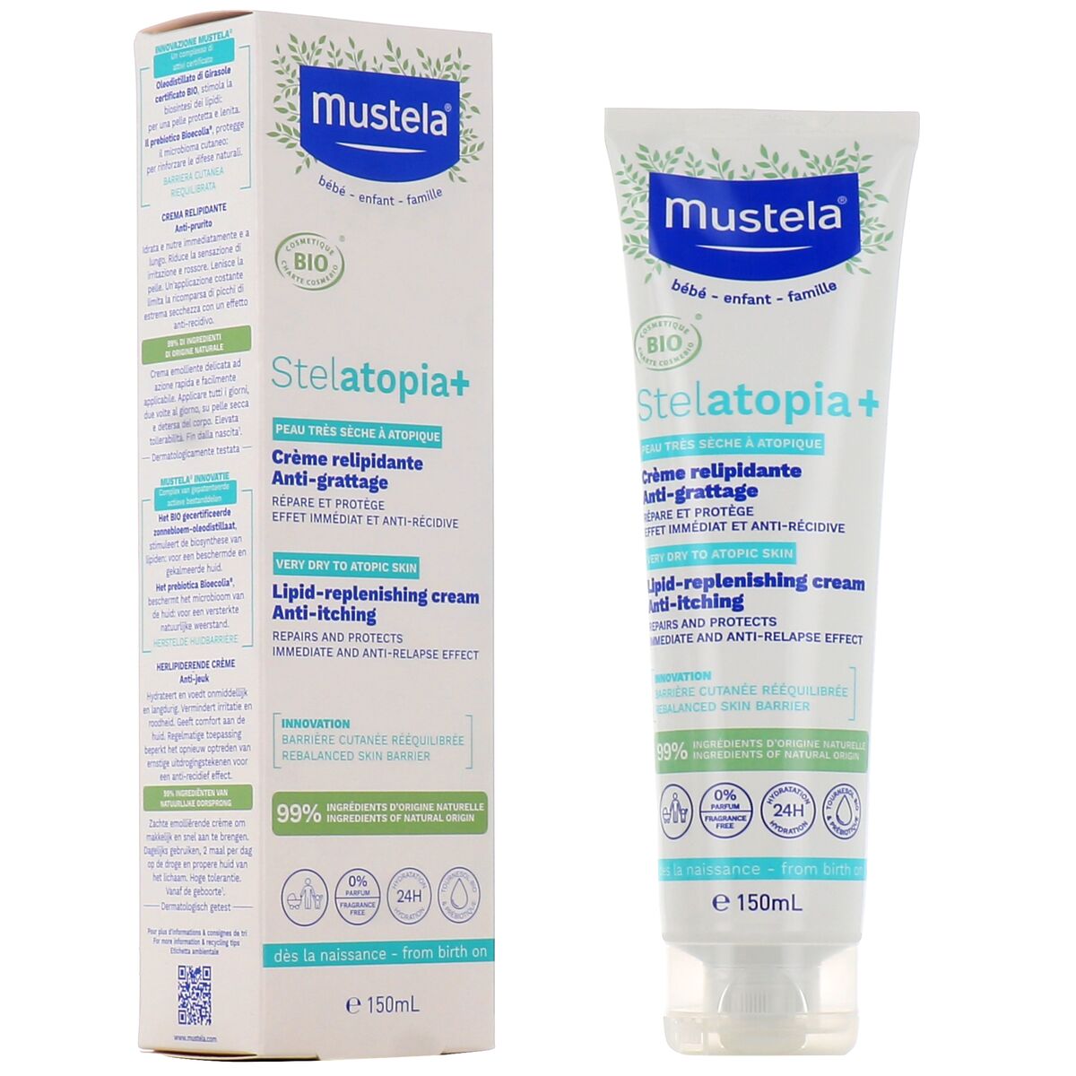 MUSTELA STELATOPIA+ BIO lipid-replenishing cream 150 ml
