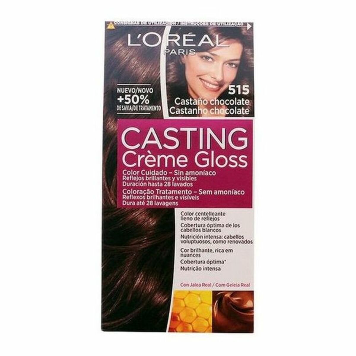 L'Oreal Paris Casting Creme Gloss Βαφή Μαλλιών για Άνδρες Χωρίς Αμμωνία #515-παγωμένη σοκολάτα