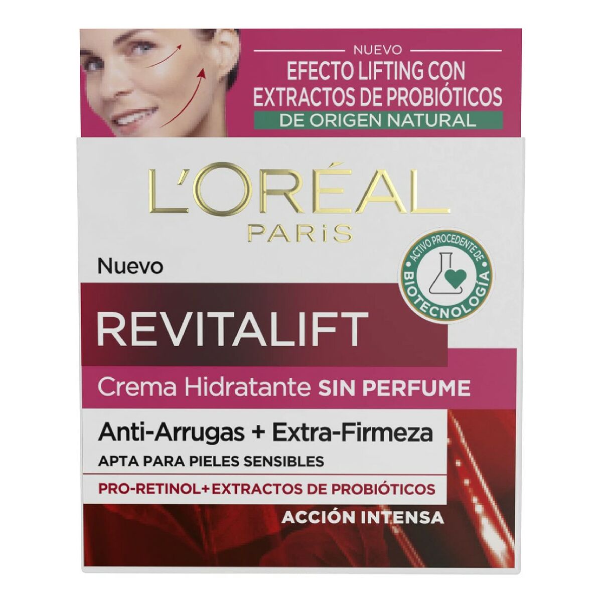 L'Oreal Paris Revitalift Ενυδατική & Αντιγηραντική Κρέμα Προσώπου Ημέρας με SPF15 για Ευαίσθητες Επιδερμίδες με Ρετινόλη 50ml