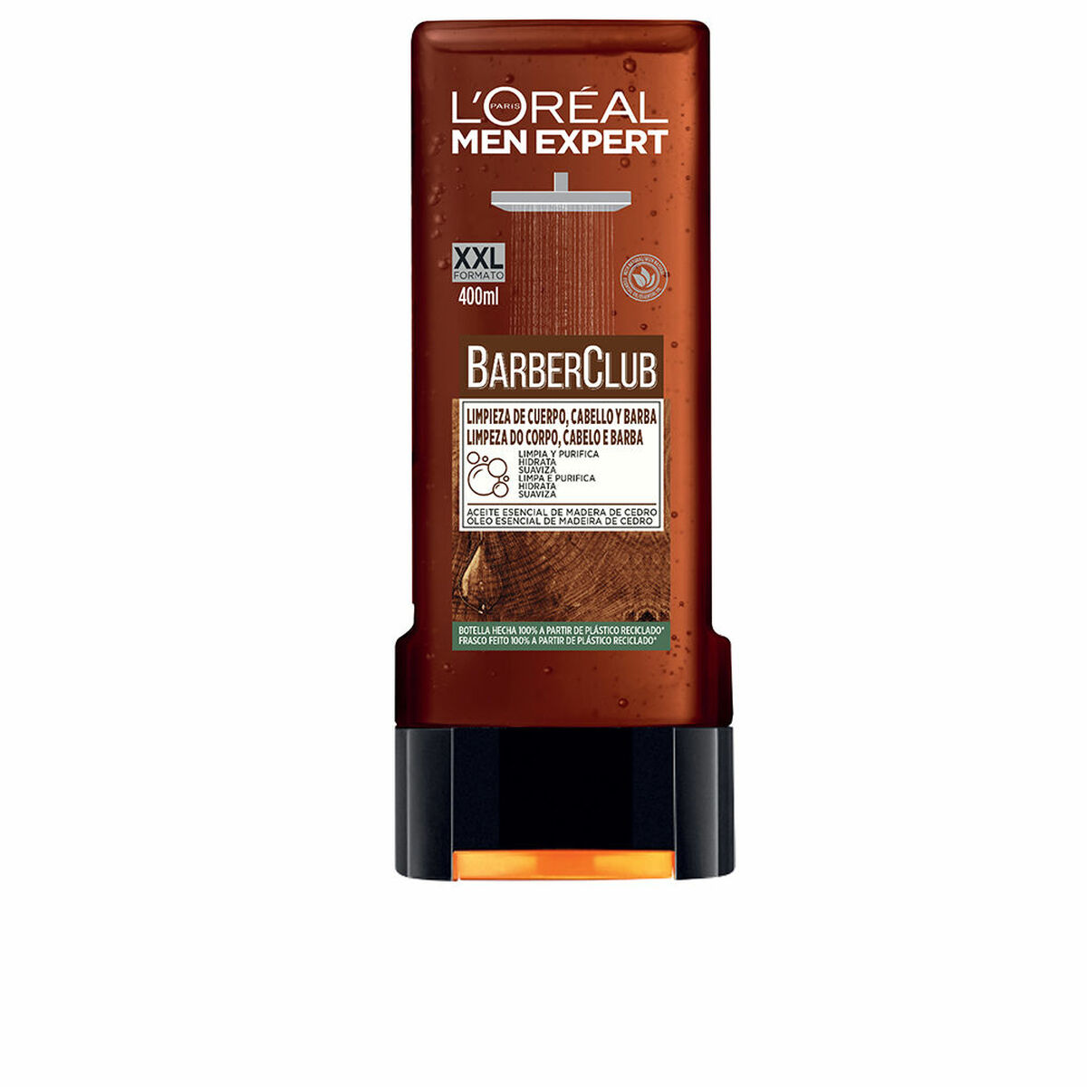 Ενυδατικό Αφρόλουτρο L'Oreal Make Up Men Expert Barber Club Καθαριστικό (400 ml)
