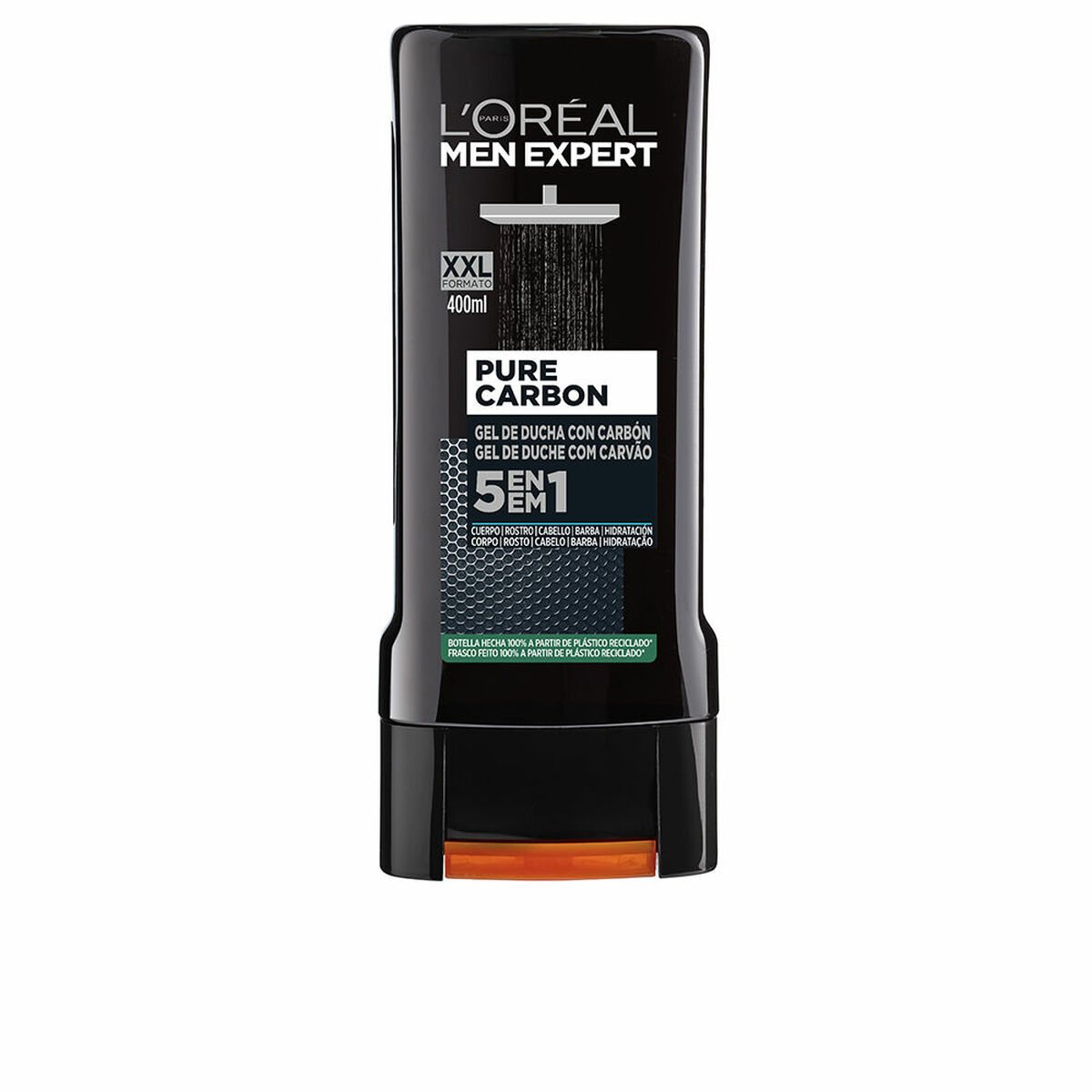 Αφρόλουτρο L'Oreal Make Up Men Expert	Pure Carbon 5 σε 1 (400 ml)