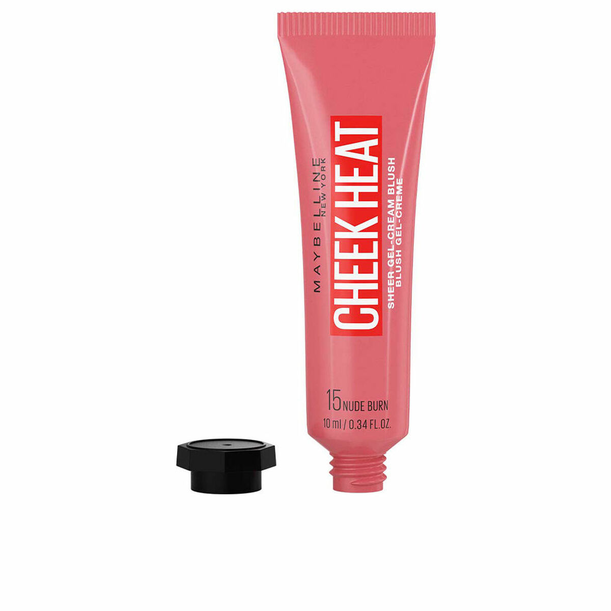 MAYBELLINE CHEEK HEAT sheer gel-cream blush #15-nude burn