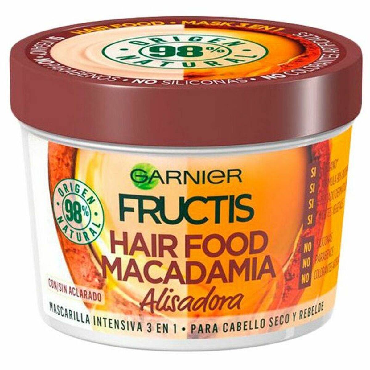 Garnier Hair Food Macadamia 3 in 1 Μάσκα Μαλλιών για Επανόρθωση 390ml