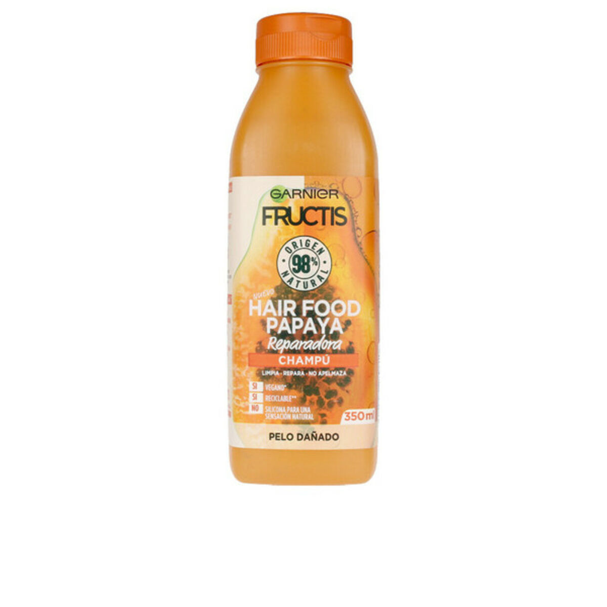 Garnier Fructis Hair Food Papaya Σαμπουάν Αναδόμησης/Θρέψης για Όλους τους Τύπους Μαλλιών 350ml