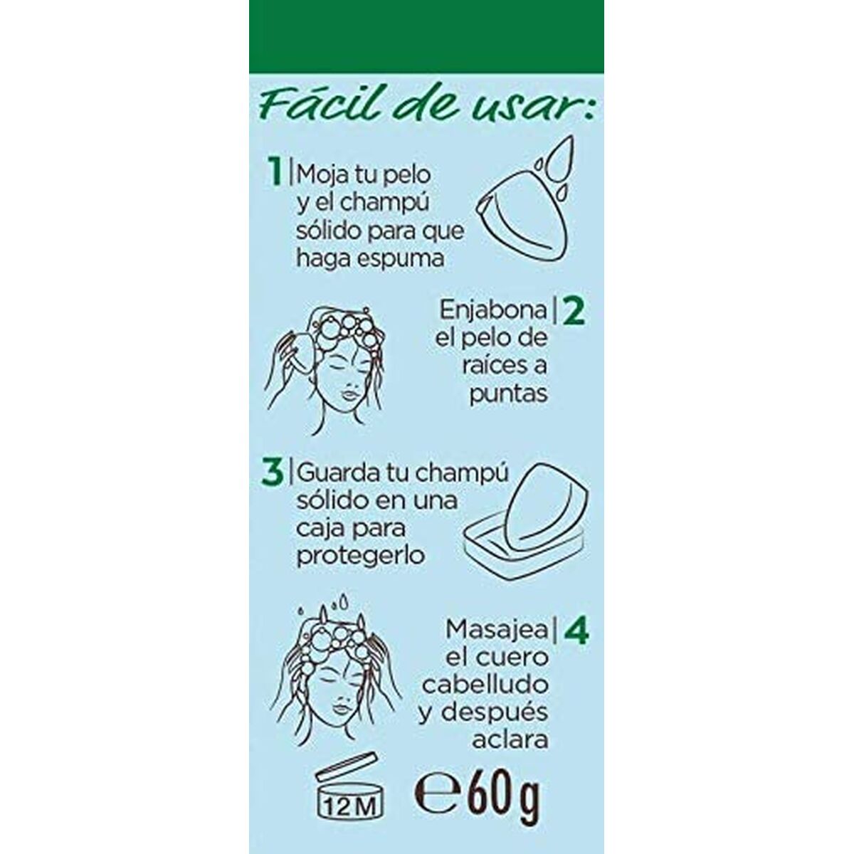 GARNIER ORIGINAL REMEDIES champú sólido hidratante de coco 60 gr