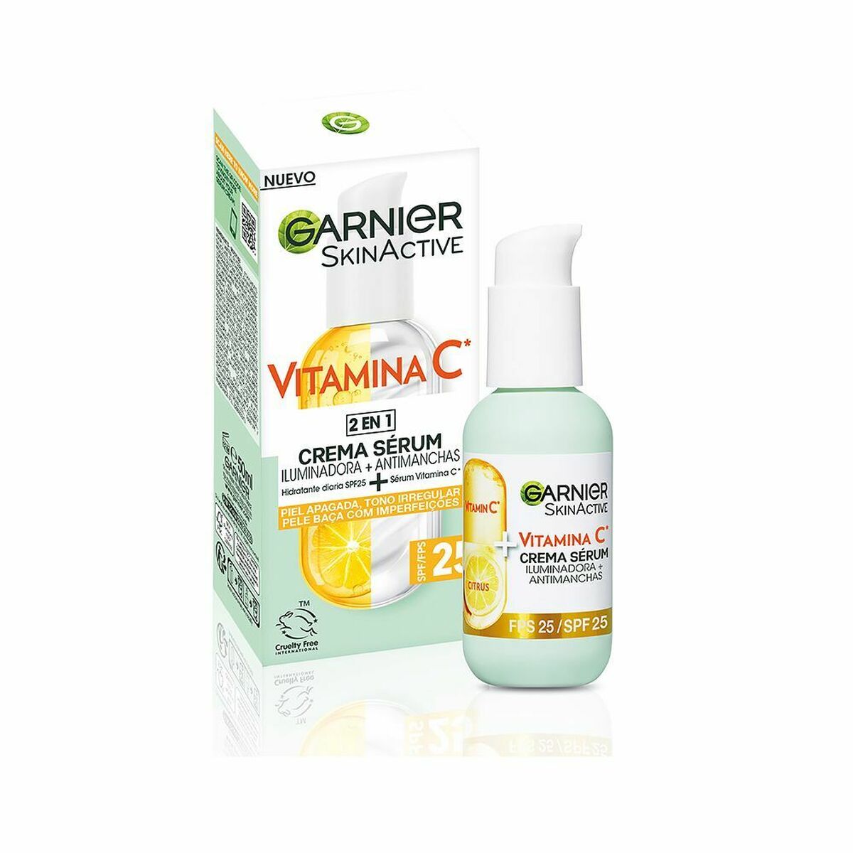 GARNIER SKINACTIVE VITAMINA C crema sérum SPF25 50 ml