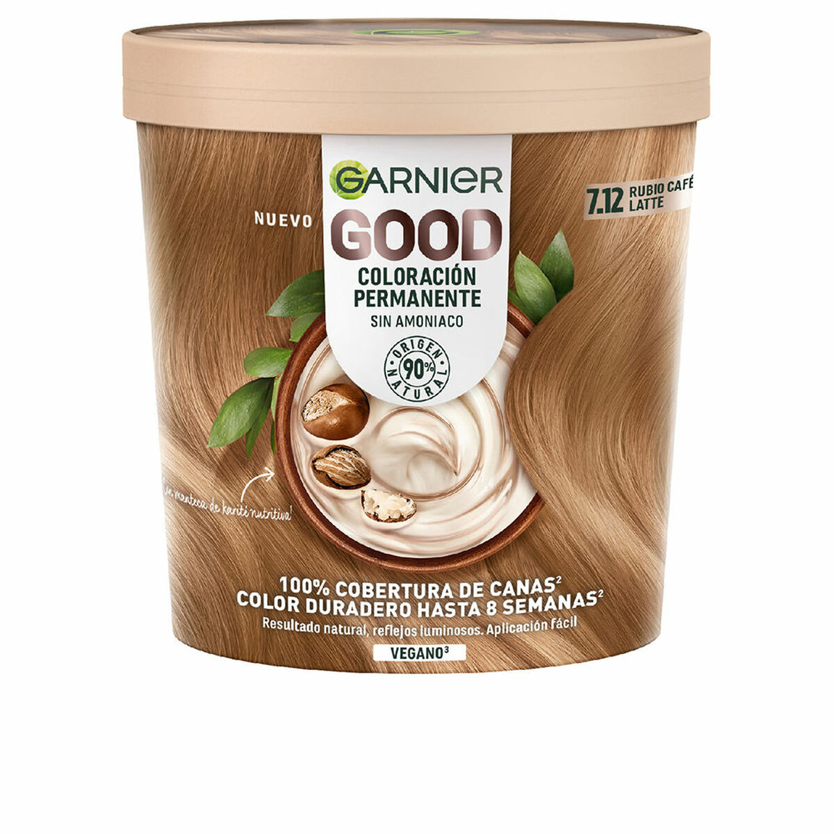 GARNIER GOOD permanent coloration #7.12 blonde coffee latte 1 u
