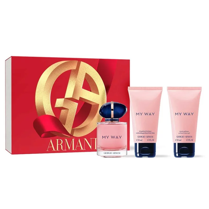 Armani My Way Giftset Edp Spray 50ml/Body Lotion 50ml/Shower Gel 50ml   set x 150 ml