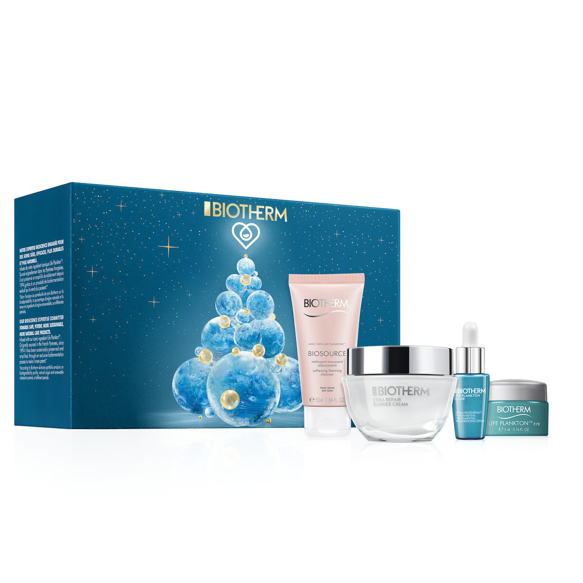 Biotherm Cera Repair Set Face Cream 50ml/Cleansing Mousse 50ml/Facial Serum 7ml/Eye Contour Cream 5ml   set x 112 ml