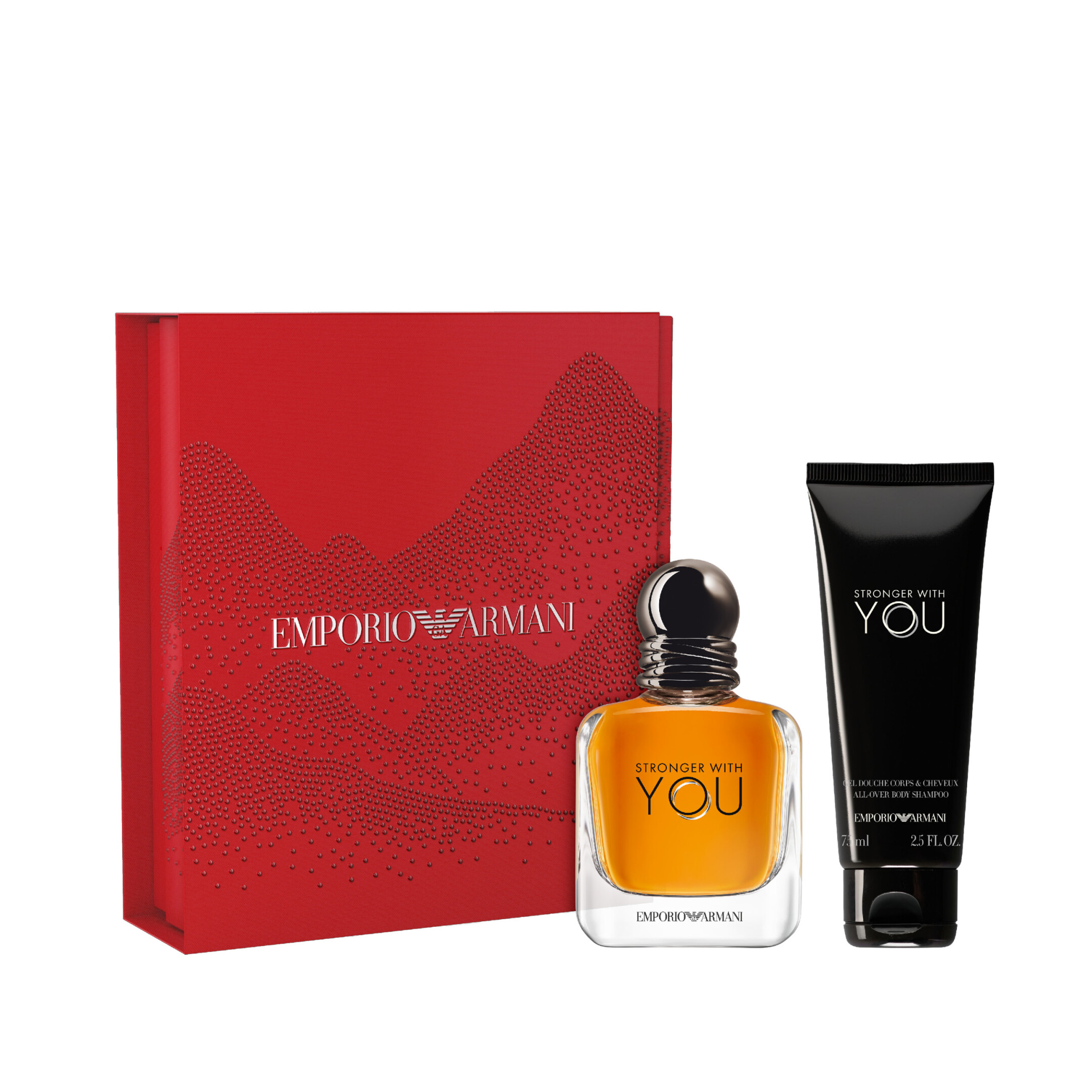 ARMANI-EMPORIO STRONGER WITH YOU CASE 2 pcs Eau de Toilette spray 50 ml + Shower gel 75 ml