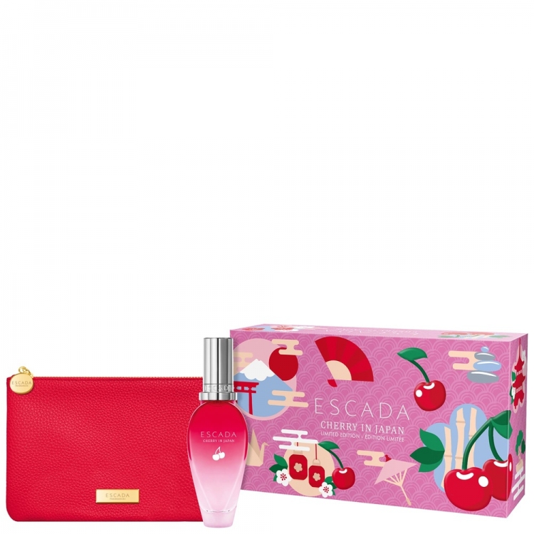 Escada Cherry In Japan Limited Edition Giftset Edt Spray 30ml/Toillettbag