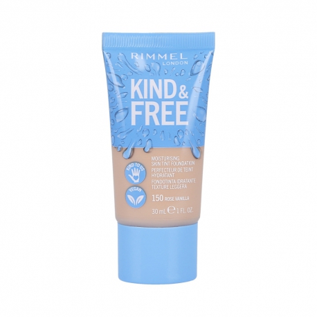 RIMMEL LONDON KIND & FREE skin tint foundation #150-rose vanilla 30 ml