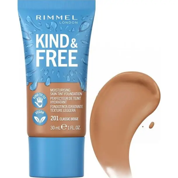 RIMMEL LONDON KIND & FREE skin tint foundation #400-natural beige 30 ml